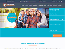 Tablet Screenshot of mypremierinsurance.net